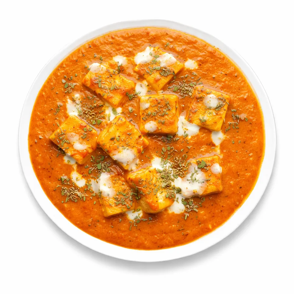 Kadhai paneer at The Farmer's Cuisine Winnipeg - cottage cheese with bell pepper powder and Kasuri methi